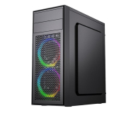 GEMBIRD Midi Tower Fornax M100RGB ATX wentylatory RGB Czarna CCC-FC-M100RGB - 1184606 - zdjęcie 2